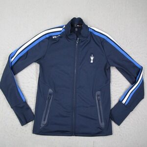 RLX Ralph Lauren Women Navy Blue Full Zip Wicking Track Jacket Trophy Size S